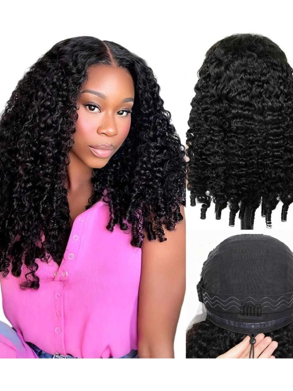 Burmese Curly Wig Human Hair 13x6 Lace Front Wigs Human Hair 250 Density HD Lace